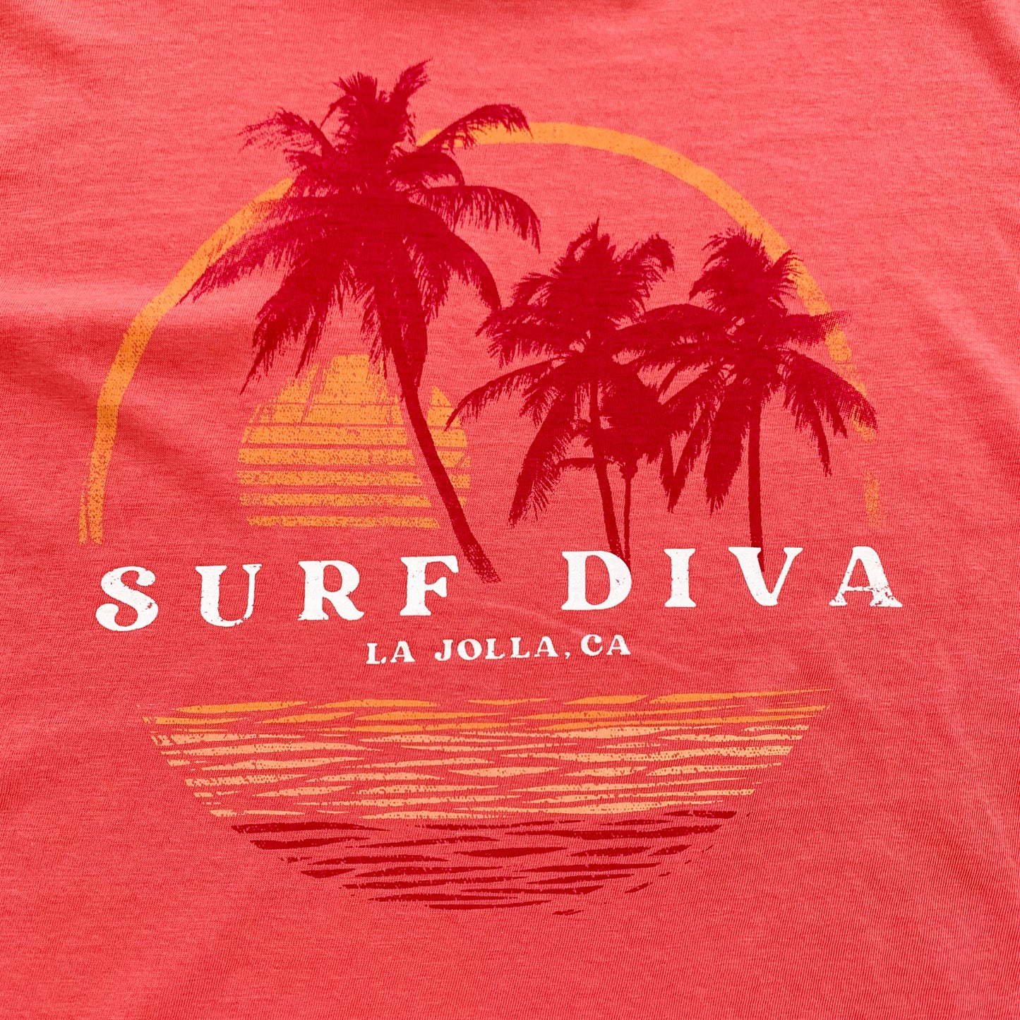 Surf Diva Mirage - T-SHIRT - coral