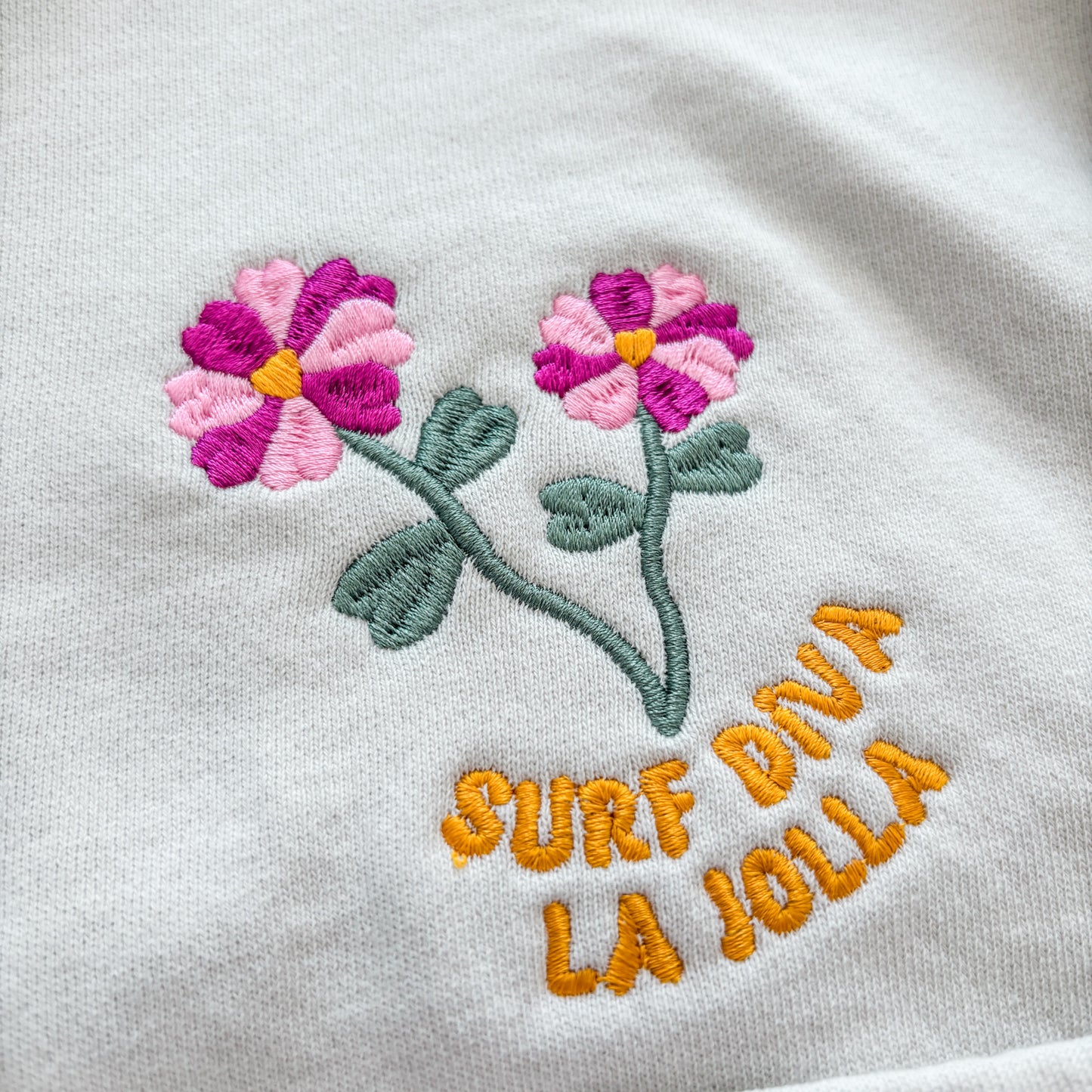 Surf Diva Pink Tide OVERSHIRT - Cream