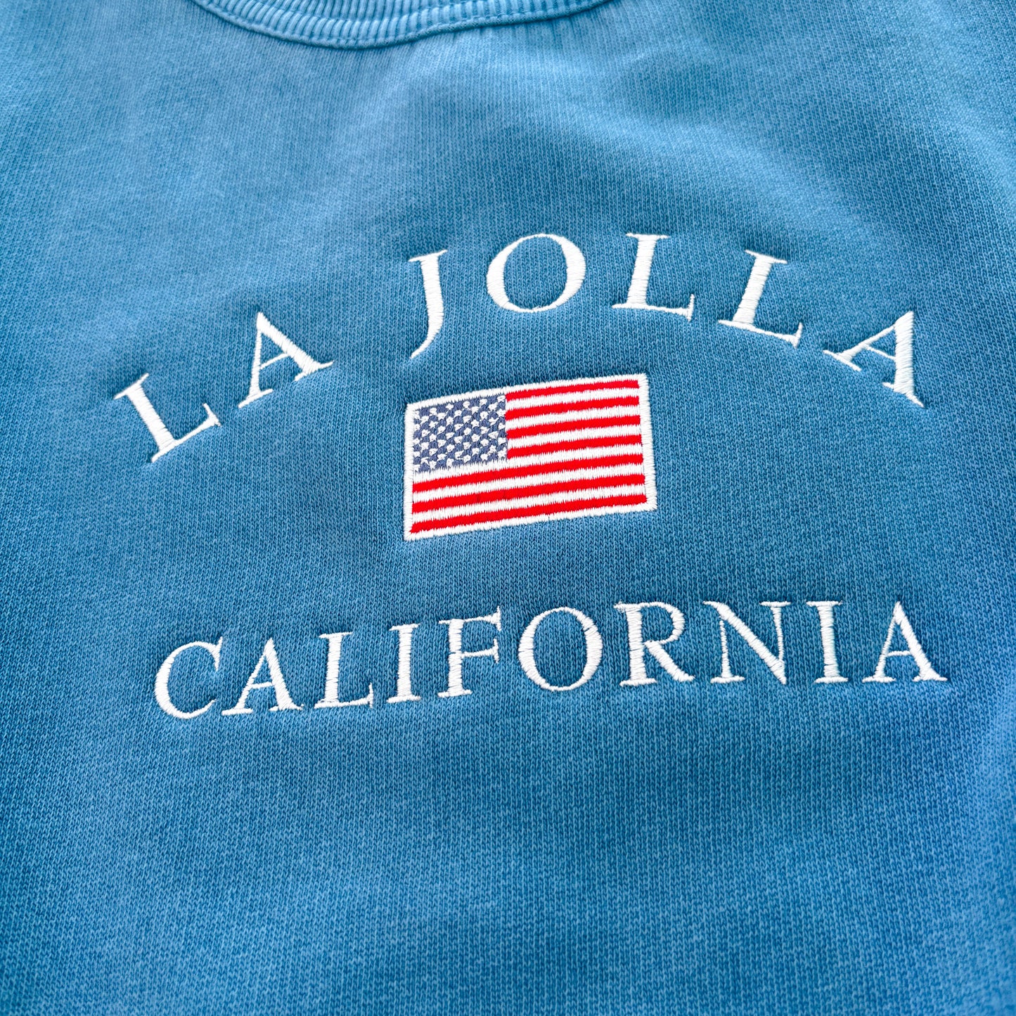 CREWNECK SWEATSHIRT La Jolla Heritage - denim blue