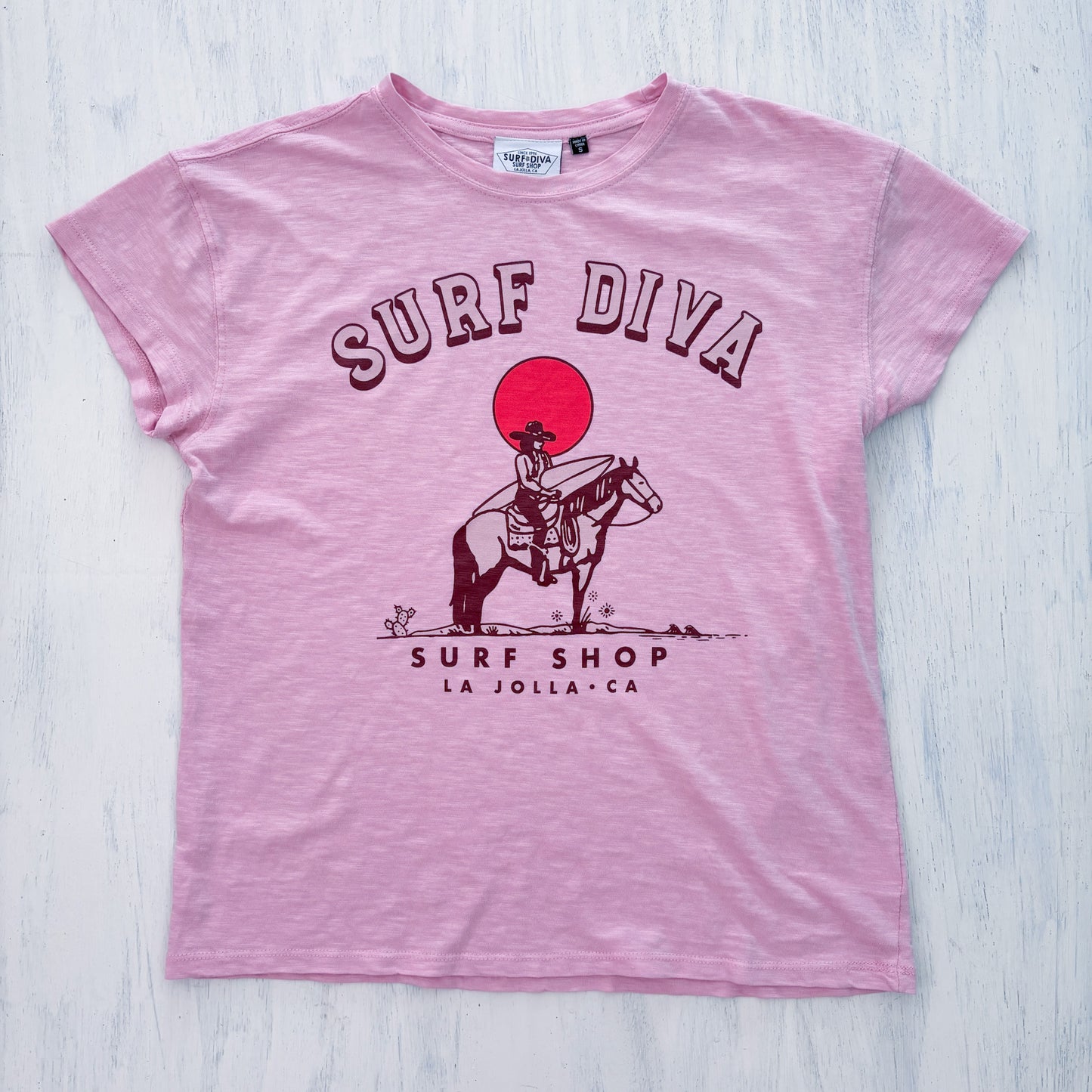 Surf Diva Horizont - T-SHIRT - rose