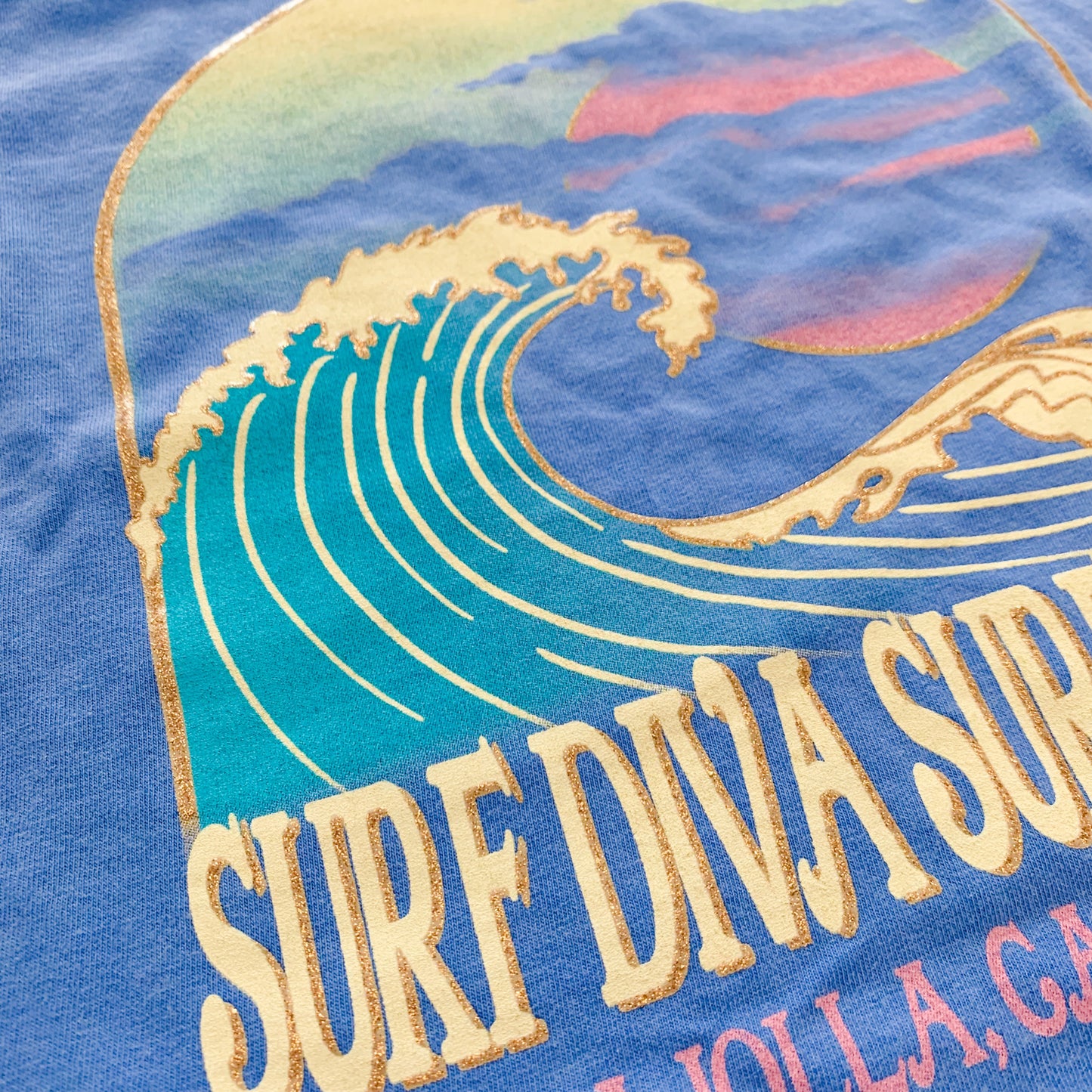 Surf Diva Waves CROP T-SHIRT