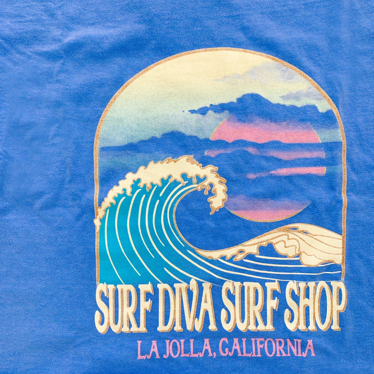 Surf Diva Waves CROP T-SHIRT
