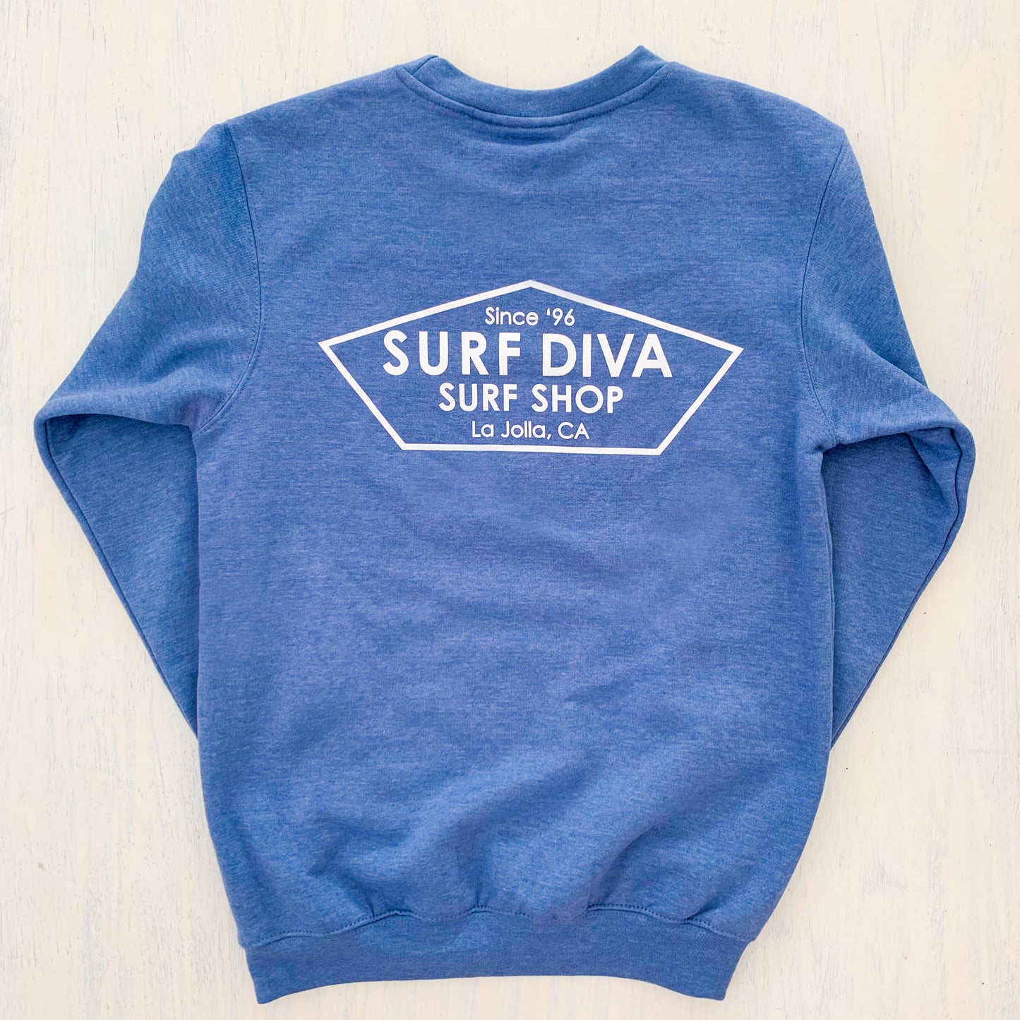 CREWNECK with SURF DIVA SURF SHOP (denim)