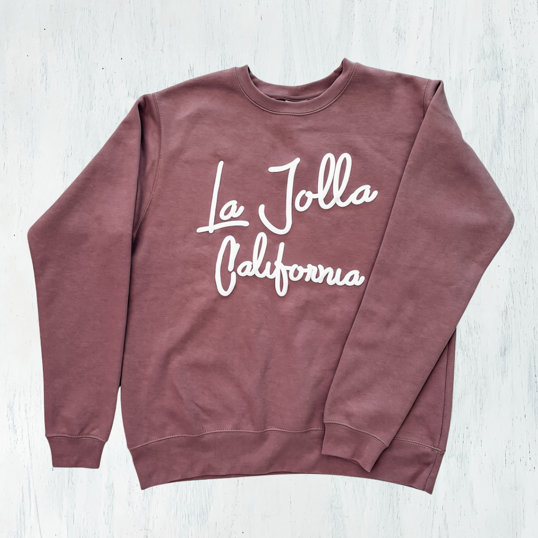 La Jolla Surf Town CREWNECK - cappuccino