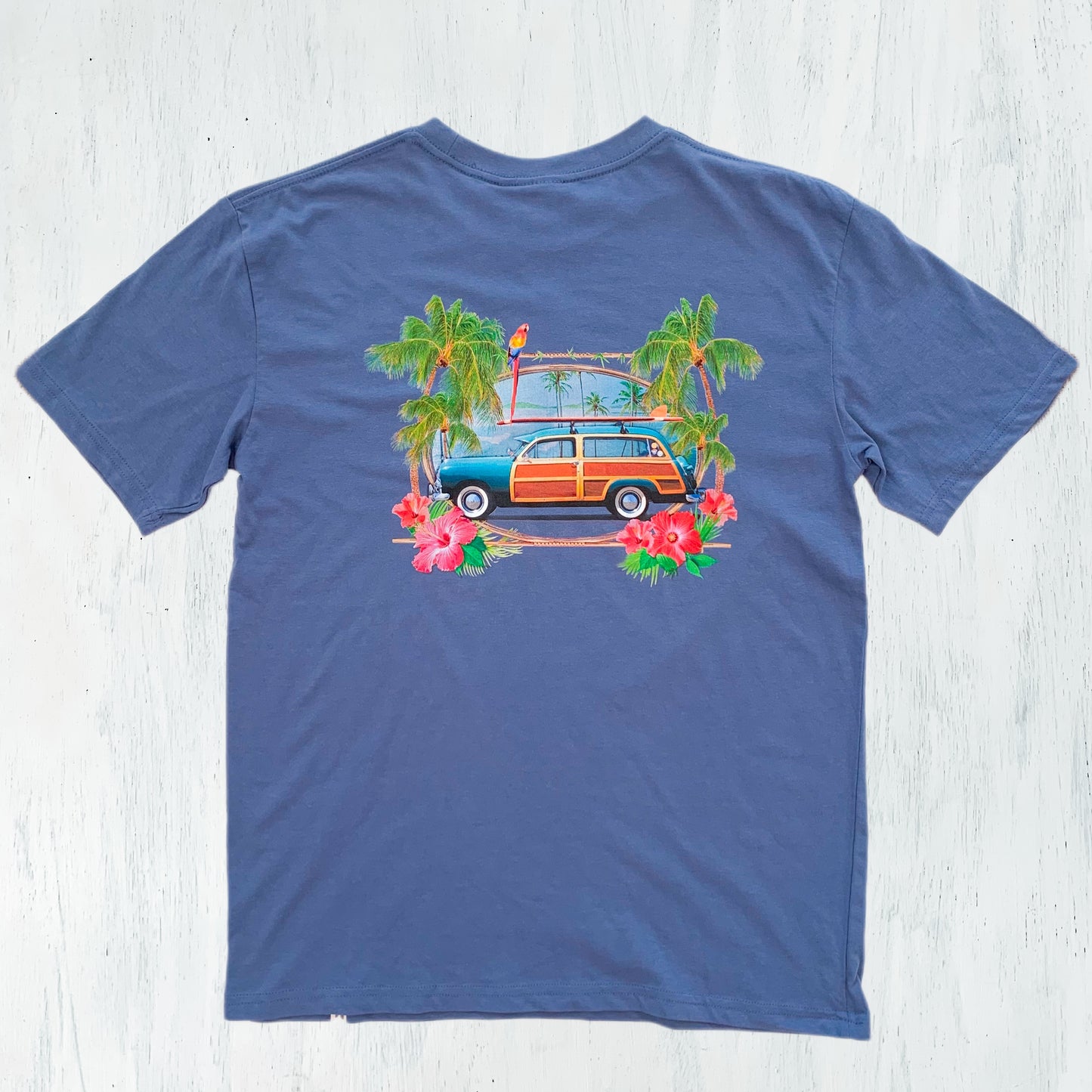 Surf Wagon Paradise Tee - LONGLEEVE T-SHIRT - navy