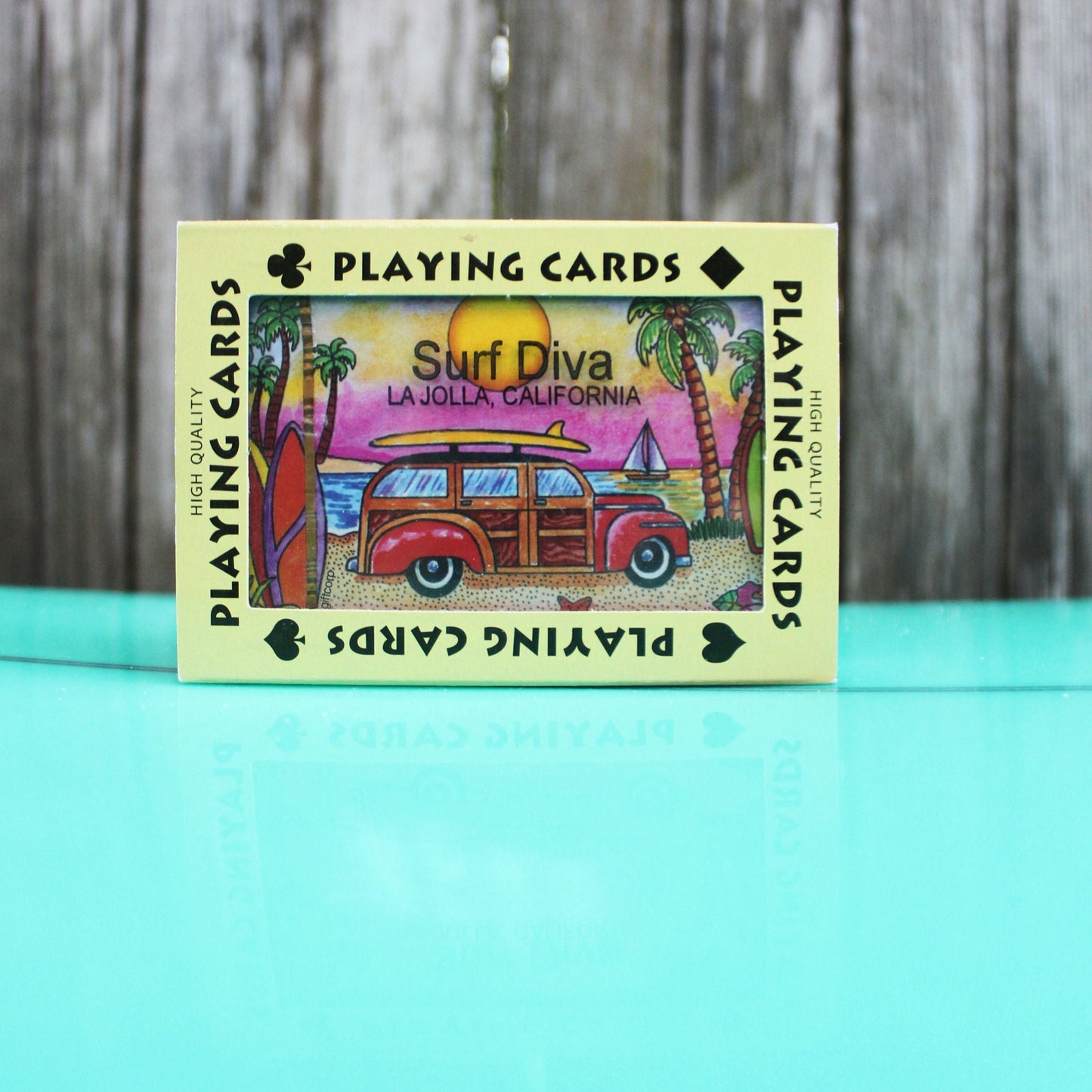 PLAYING CARDS with Surf Diva LA JOLLA CALIFORNIA