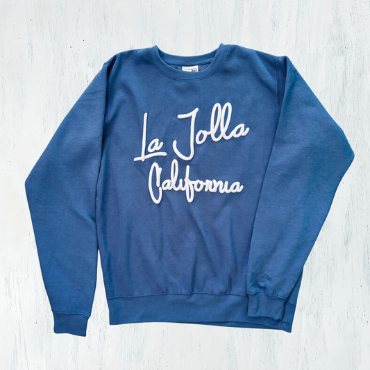 La Jolla Surf Town CREWNECK - denim
