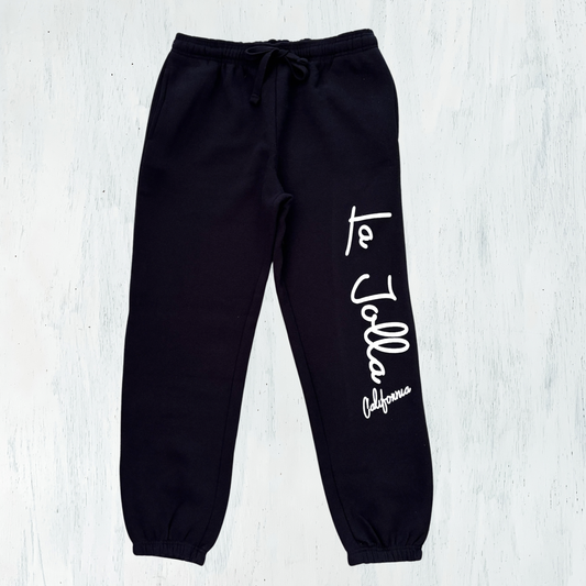 La Jolla Surf Town SWEATPANTS - black