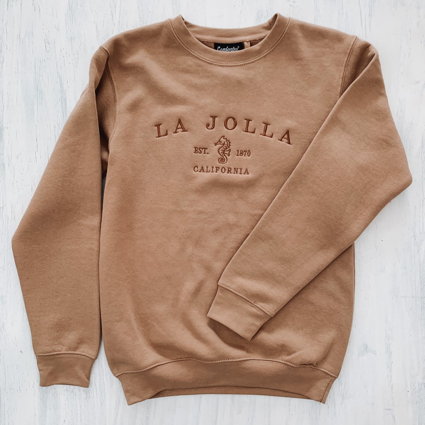 La Jolla California  CREWNECK - sand