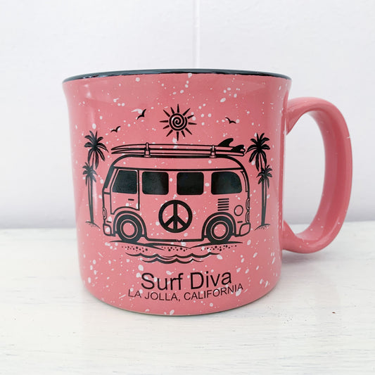 Surf Bus  - MUG pink or teal