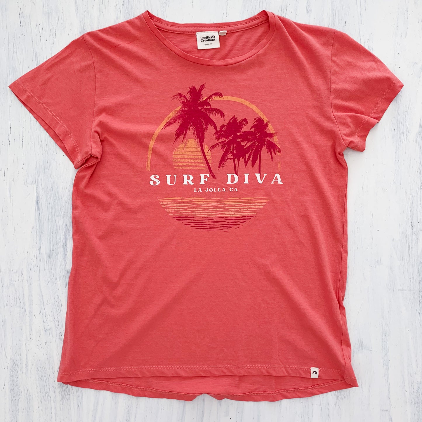 Surf Diva Mirage - T-SHIRT - coral