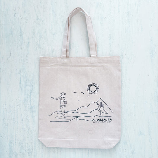Surf Diva Canvas Beach Tote Surf Country