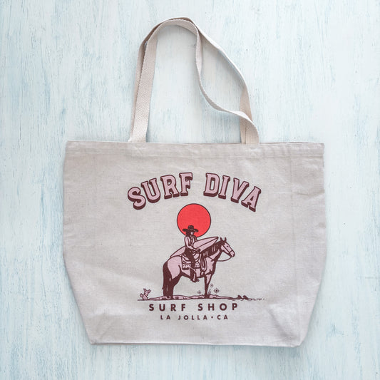 Surf Diva Horizont Canvas Beach Tote