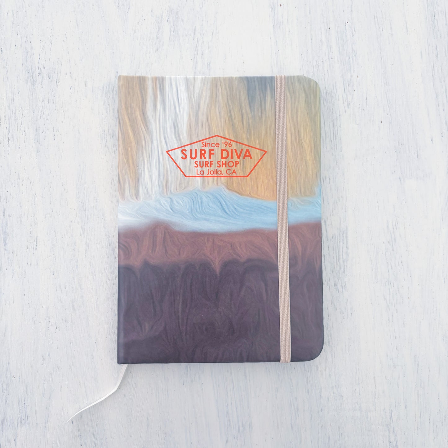 Surf Diva Hardcover Lined  7 x 5 Journal + Pen