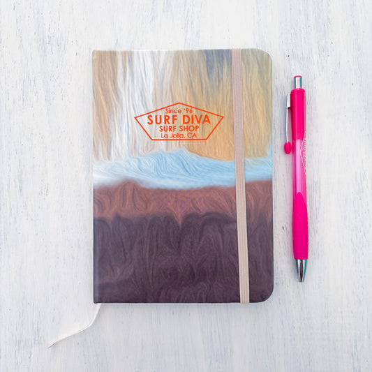 Surf Diva Hardcover Lined 7 x 5 Journal + Pen