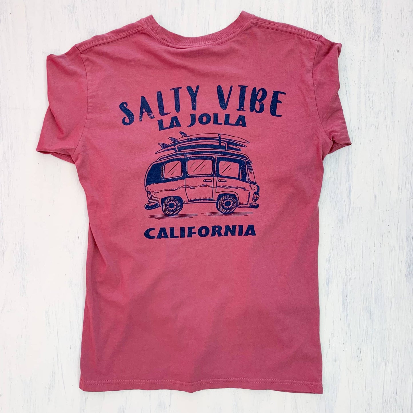 LONGSLEEVE T-SHIRT with LA JOLLA CALIFORNIA Stay Salty (berry)