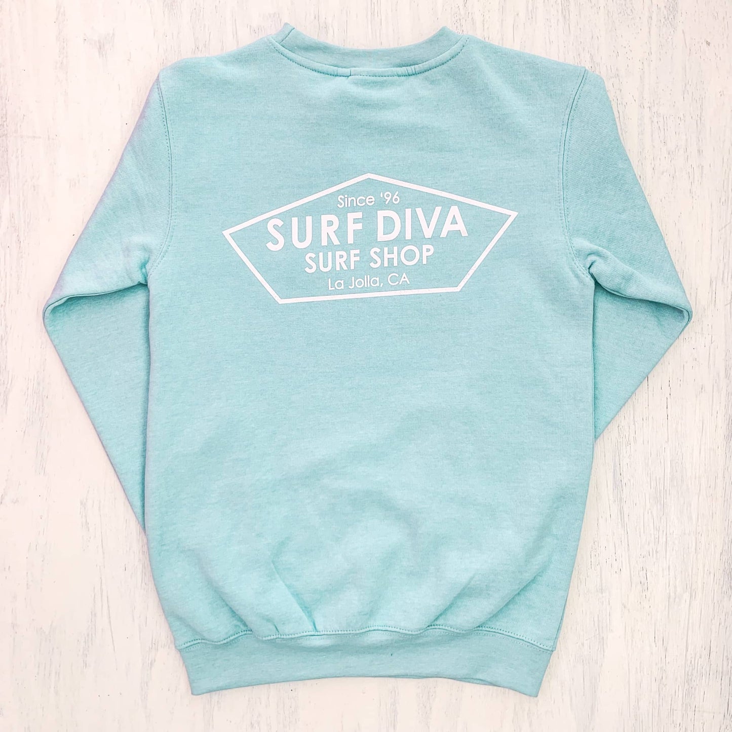 Surf Diva Surf Shop - CREWNECK SKYE BLUE