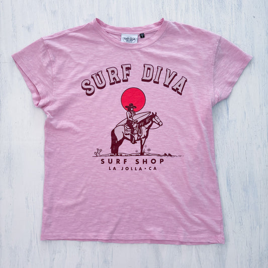 Surf Diva Horizont - T-SHIRT - rose