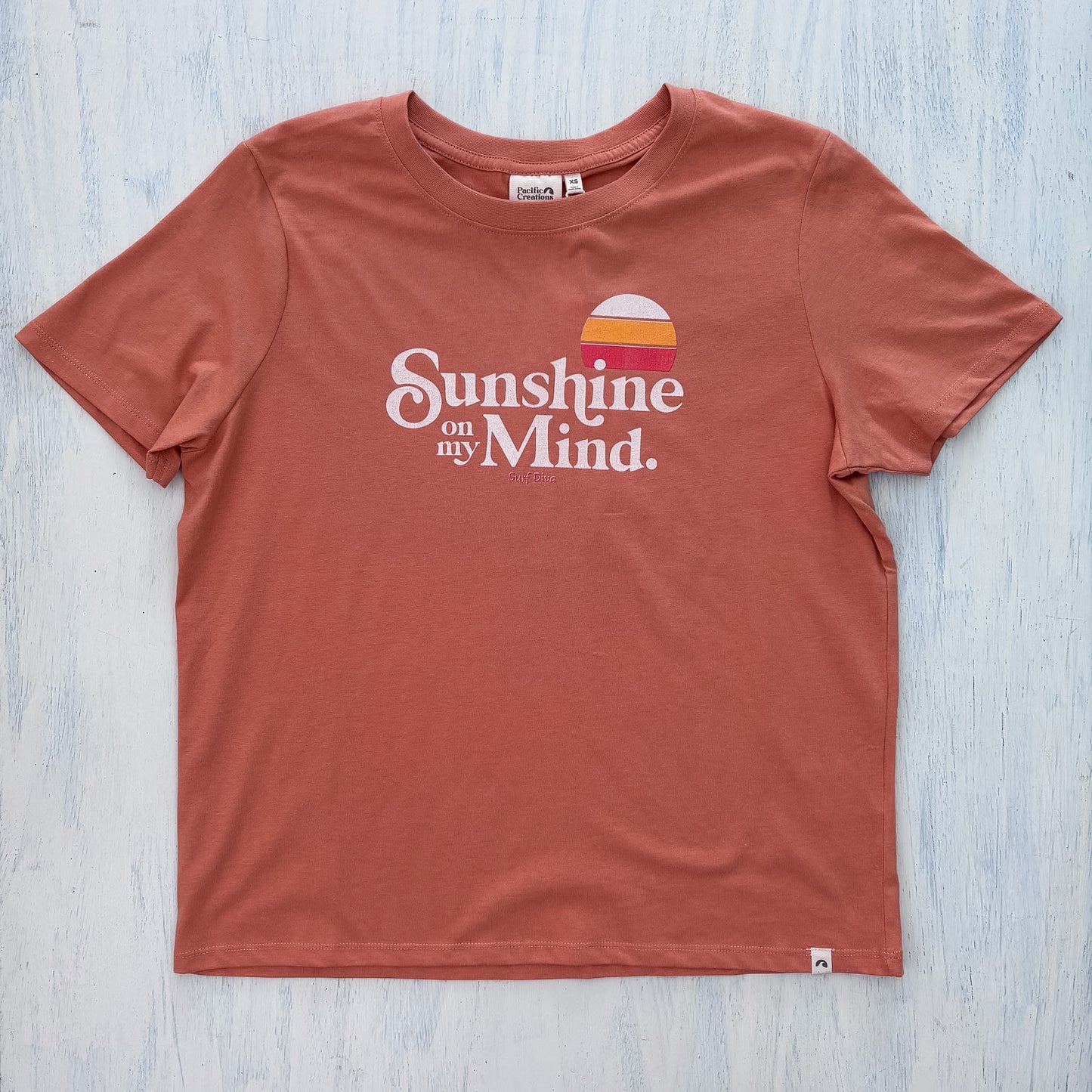Surf Diva Sunshine on my mind - T-SHIRT - rust