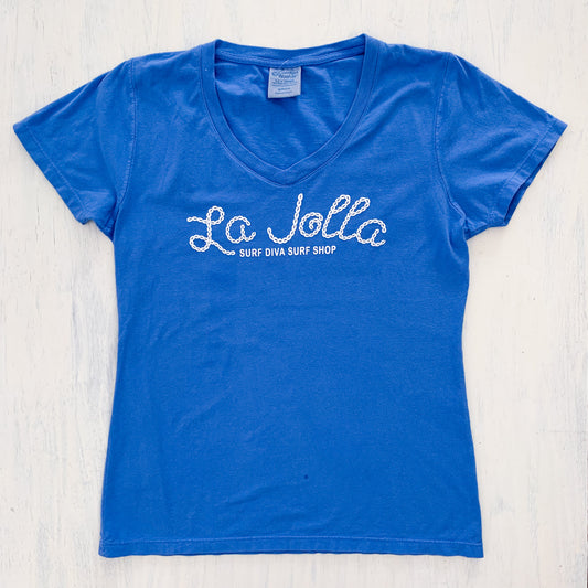 Surf Diva La Jolla T-Shirt - periwinkle blue