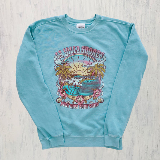 Surf Diva Surf Palm Sun CREWNECK