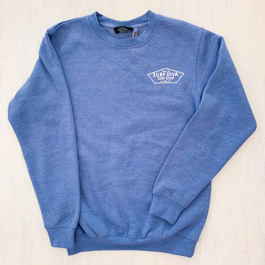 CREWNECK with SURF DIVA SURF SHOP (denim)