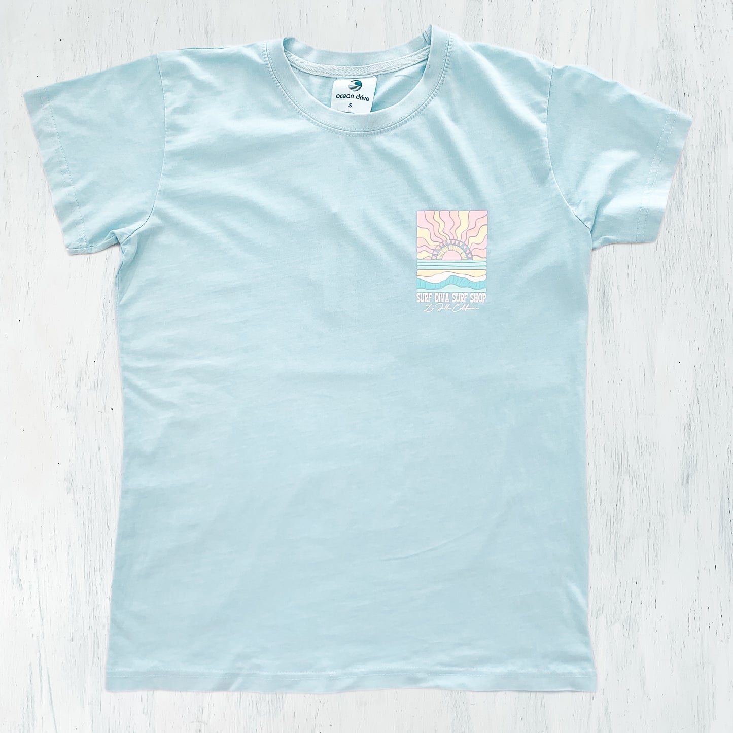 Surf Diva Seaside - T-SHIRT - blue