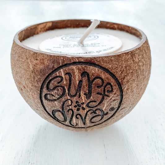 CANDLE COCONUT with Surf Diva - SURF WAX SCENTED