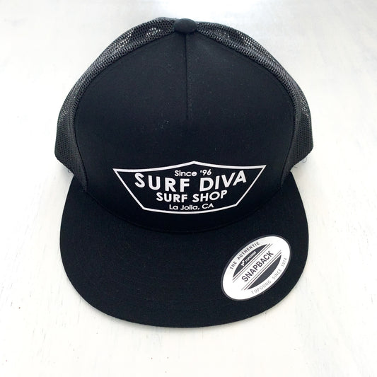 Surf Diva Surf Shop - TRUCKER HAT BLACK