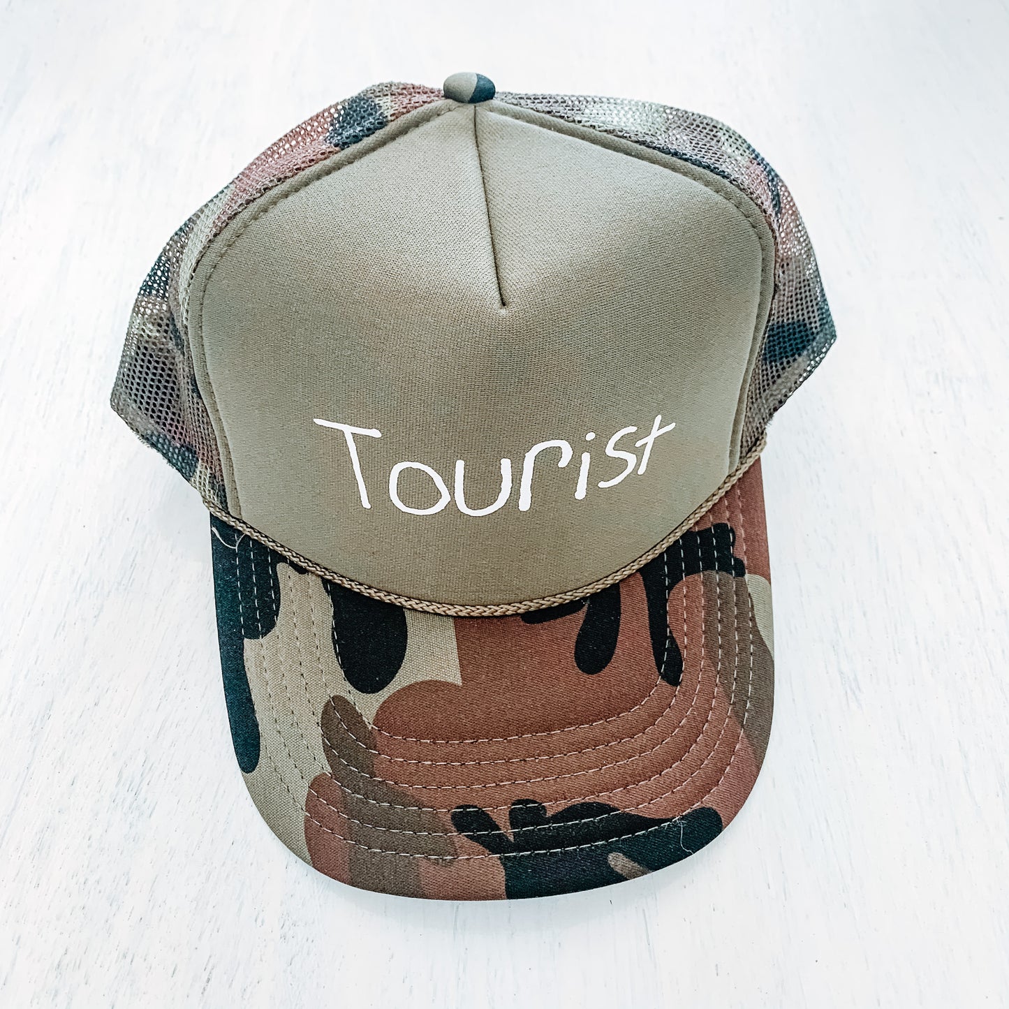 Tourist Green Camo - TRUCKER HAT