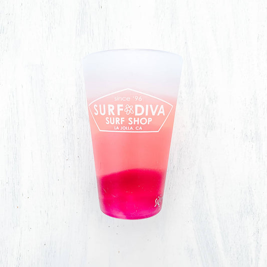 Surf Diva - SILICONE PINT CUP PINK