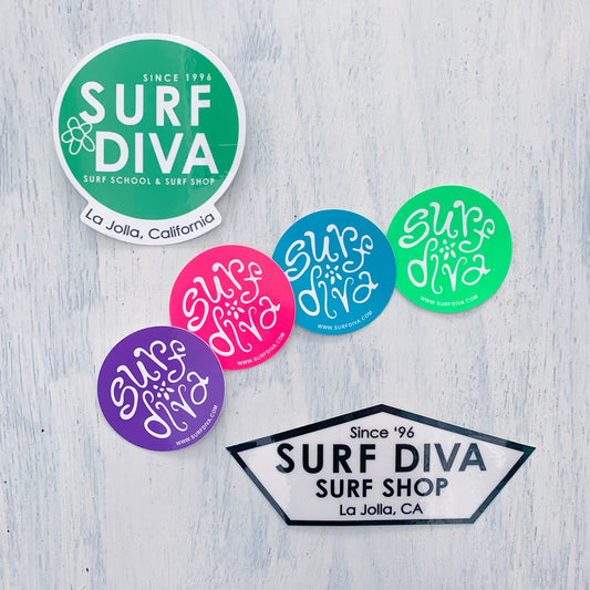 SURPRISE STICKER PACK Surf Diva (variety of 6)